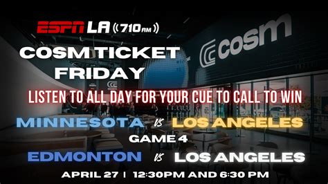 COSM Ticket Friday - Playoff Prize Pack - Good Karma Brands