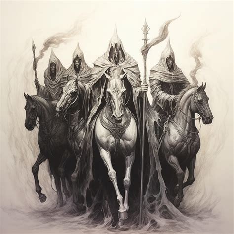 4 horsemen of apocalypse tattoo design – Artofit