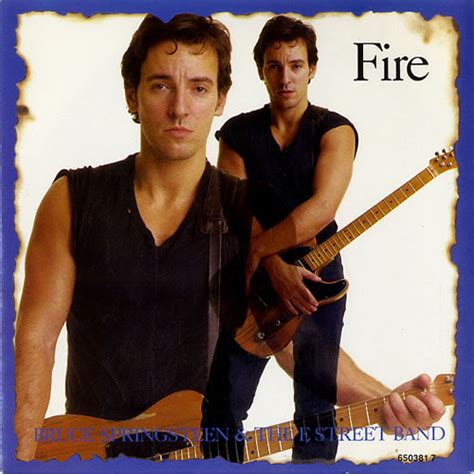 Bruce Springsteen Fire UK 7" vinyl single (7 inch record) (46773)