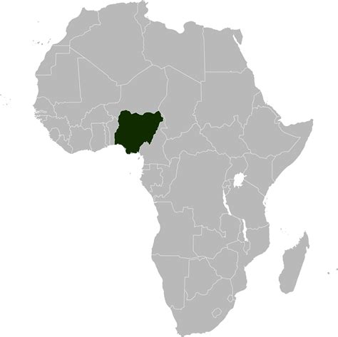 Download Open - Nigeria Map Africa Png PNG Image with No Background - PNGkey.com - map of africa highlighting nigeria