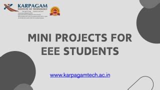 Image result for Mini Projects for EEE Students