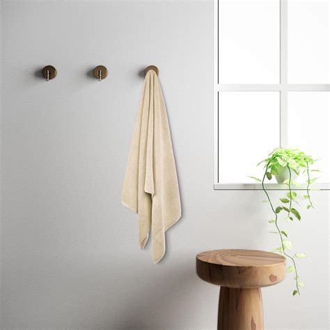 Buy SPACES Swift Dry Brown Textured Cotton Bath Towel - 75x150cm from ...