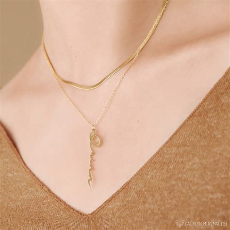 Customized Vertical Custom Name Necklace – Jeluxa