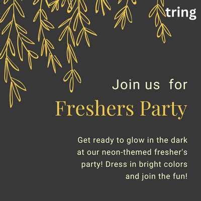75 Creative and Fun Freshers Party Invitation Ideas