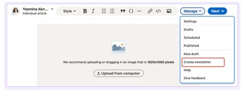 Step-by-Step Guide to Creating a LinkedIn Newsletter