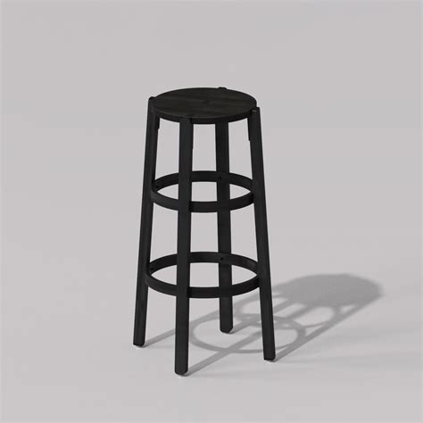 Rad Earthy Bar Stool Black Edition by Mianzi