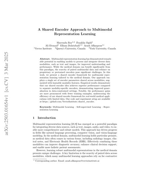 Image result for Multimodal Encoder