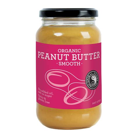 Spiral Organic Smooth Peanut Butter 375g – Alpha Fresh