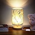 Buy ABOUT SPACE Table Lamp - Bedside Side Table Lamp with Wooden Base ...