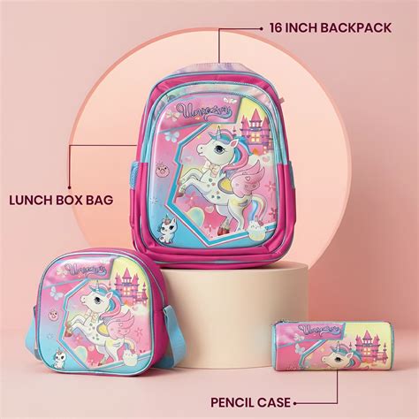 Unicorn School Bag Set for Girls | 3 Piece – The7Dots
