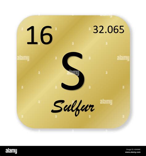 Sulphur Element Symbol