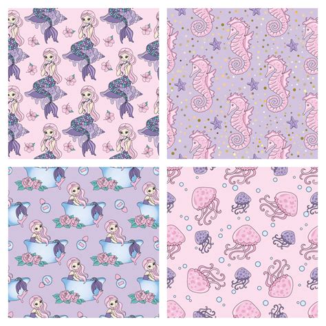 Image result for Vector Mermaid Pattern