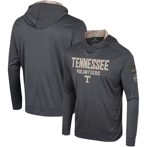 Men's Colosseum Charcoal Tennessee Volunteers OHT Military Appreciation ...
