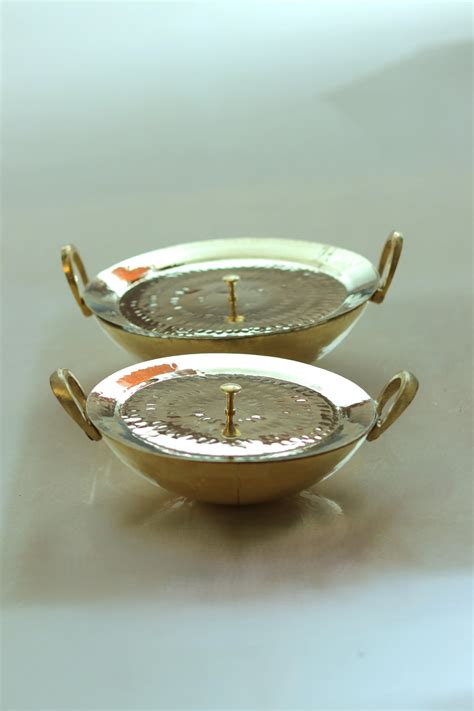 Buy Brass Kadahi | Brass Kadahi with Lid – Indian Bartan