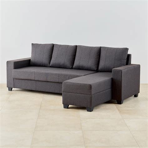 Buy Helios Lewis Mendoza Fabric 3-Seater Right Corner Sofa with Chaise ...