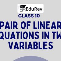 PPT: Pair of Linear Equations in Two Variables - Mathematics (Maths ...