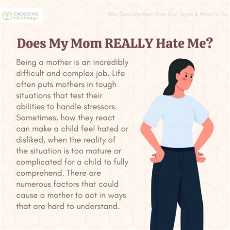 What to Do If You Think Your Mom Hates You