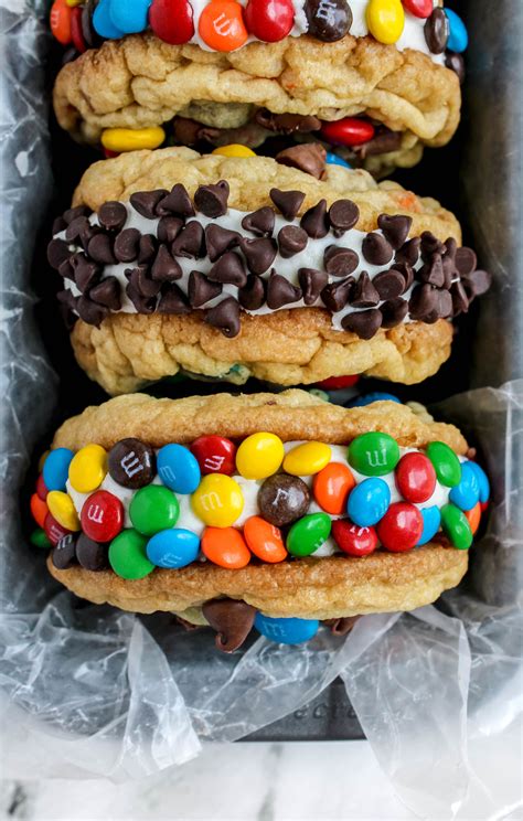 Chocolate chip cookie ice cream sandwiches – Artofit