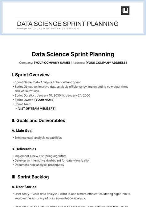 Image result for Data Science Project Planning Template