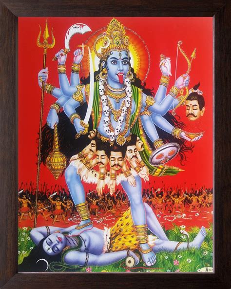 Art n Store: Goddess Kali Wall Poster painting/Decor Painting/Religious ...