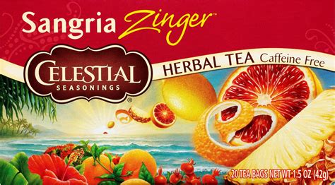 Amazon.com : Celestial Seasonings Lemon Zinger Herbal Tea, Caffeine ...