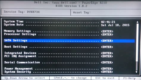 Dell poweredge r210进BIOS修改磁盘控制器（SATA Controller）接口模式-阿里云开发者社区