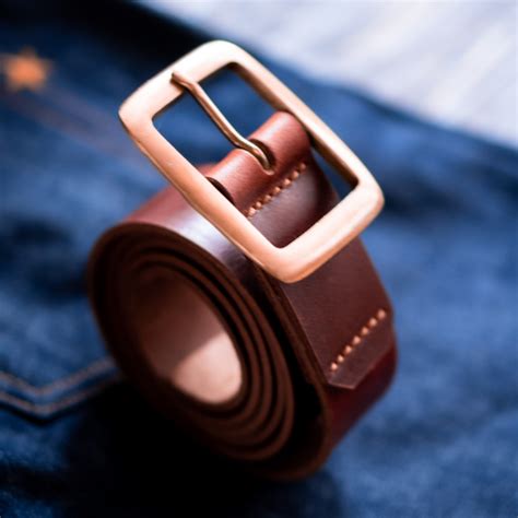 Tan leather belt for men – Craft & Glory