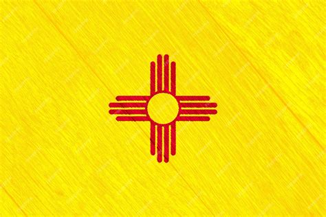Premium Photo | Flag of new mexico state usa on a textured background ...