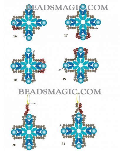 Beaded Cross Earring Tutorial 的图像结果