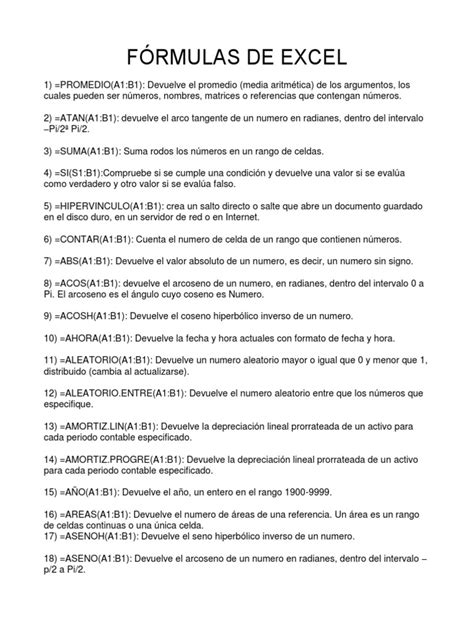 Formulas De Excel 的图像结果