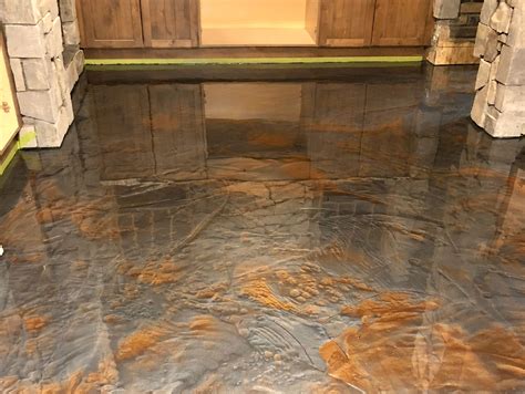 Epoxy Garage Floor Metallic In Ontario / Making a 3D Epoxy Metallic ...