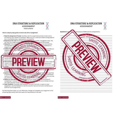 DNA Learning Worksheet 的图像结果
