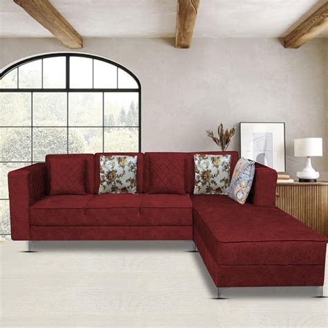 Casaliving 3 Seater Sofa for Living Room - (Blue) Premium Fabric Sofa