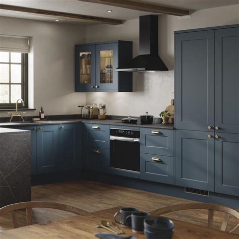 Image result for Howdens Blue Kitchen Units