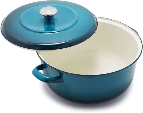 Merten & Storck European Crafted Enameled Iron, Round 7QT Dutch Oven ...