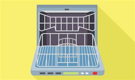 Empty open dishwasher icon, flat style 14208412 Vector Art at Vecteezy