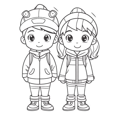 Winter Clothes Coloring Pages Free [2025]