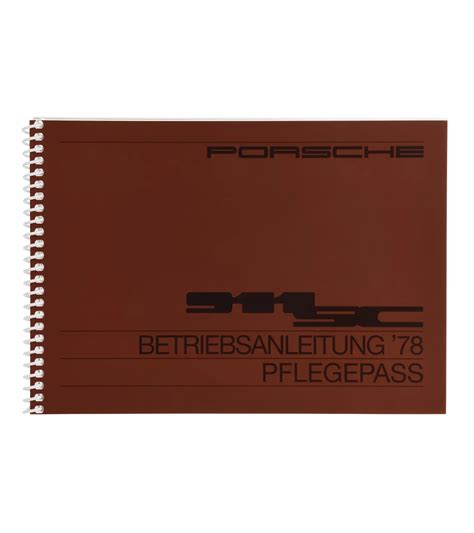 Driver's manual 911 SC | PORSCHE SHOP