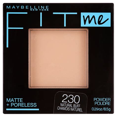 Maybelline Fit Me Matte Poreless Pressed Face Powder Makeup, Natural ...