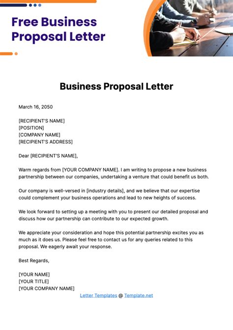 Business Proposal Letter Example 的图像结果