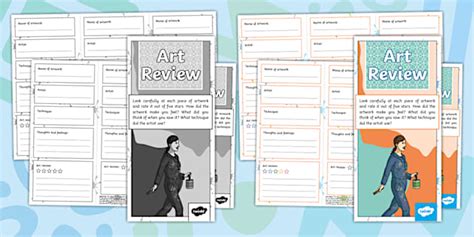 Art Review Leaflet Template