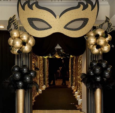 Masquerade Ball Decorations for a Glamorous Entrance