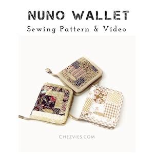 Buy Nuno Small Wallet Sewing Pattern With Full Templates and Video ...