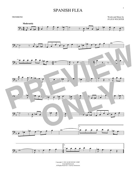 Spanish Flea by Herb Alpert & The Tijuana Brass Band Sheet Music for ...