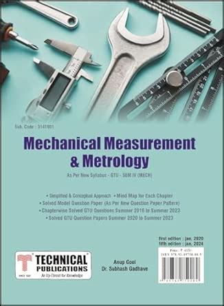 Mechanical Measurement & Metrology for GTU University (IV- MECH ...