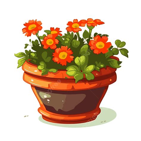 Flower Pot Clip Art Simple Flower Pot: Over 42,391 Royalty Free