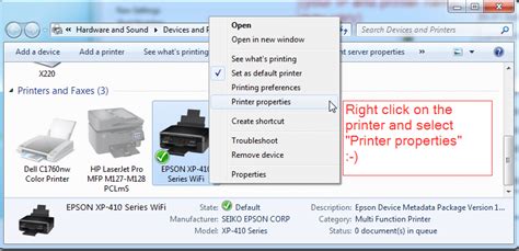 Image result for Printer Properties Menu