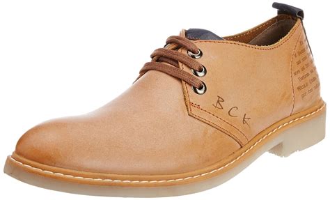 Buy BCK by Buckaroo) Men's Bryston Tan Leather Sneakers - 5 UK at Amazon.in