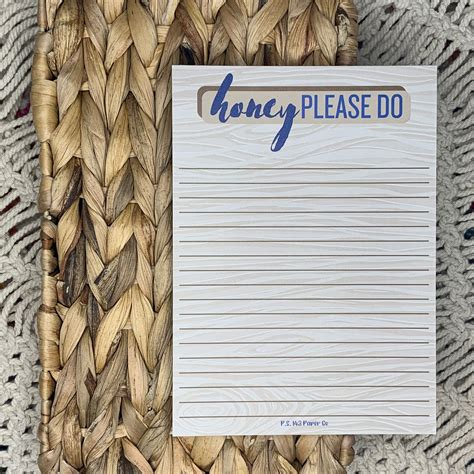 Honey Do List Notepad – P.S. 143 Paper Co