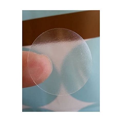 Clear Retail Package Seals 1" Inch Round Circle Wafer Stickers/Labels ...